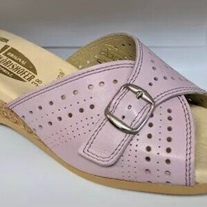Size 39/8 Worishoefer sandals lilac brand new in box